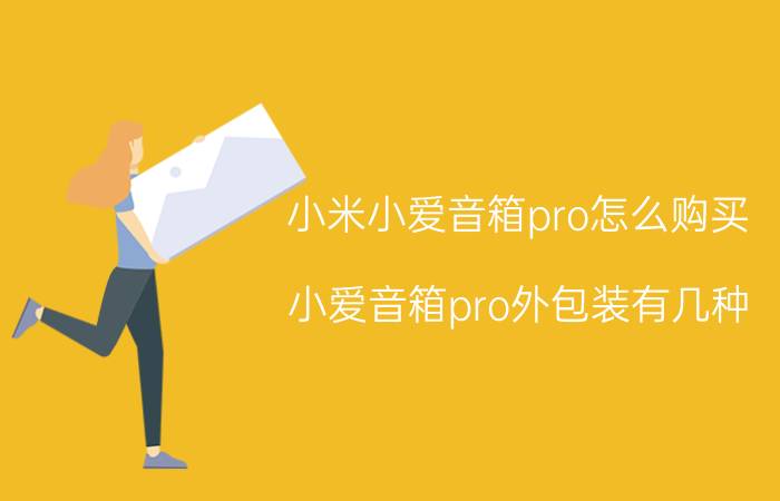 小米小爱音箱pro怎么购买 小爱音箱pro外包装有几种？